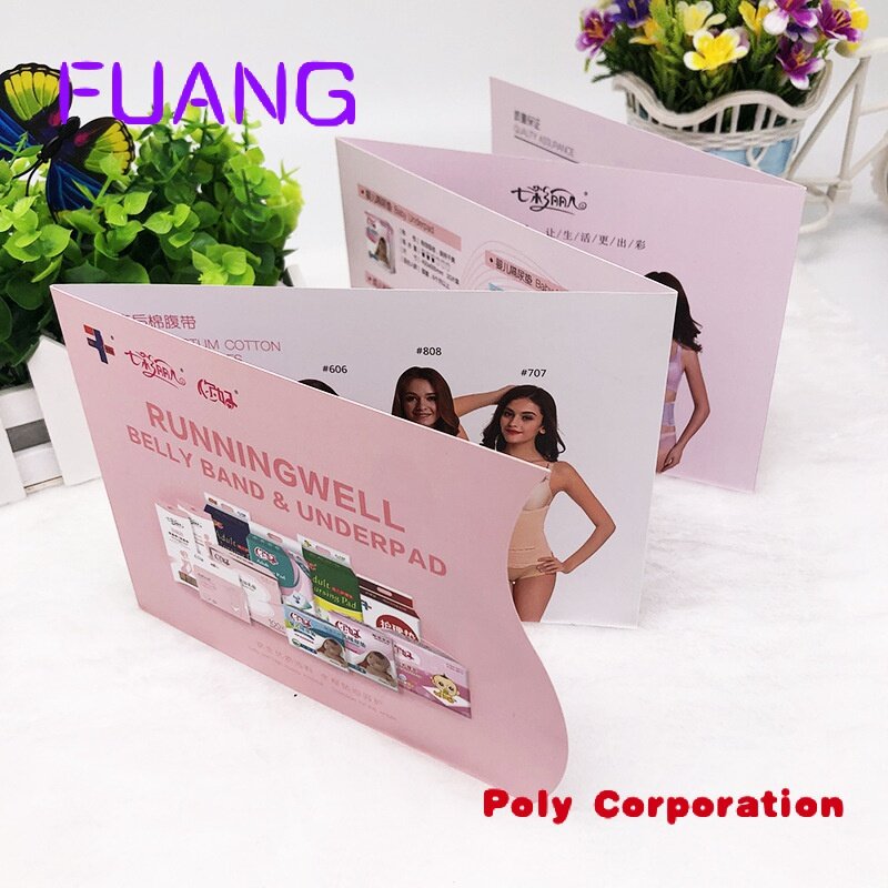 Fábrica Personalizado Folding Design Personalizado Impressão Brochura Produto Instrução Publicidade Manual Papel Revestido