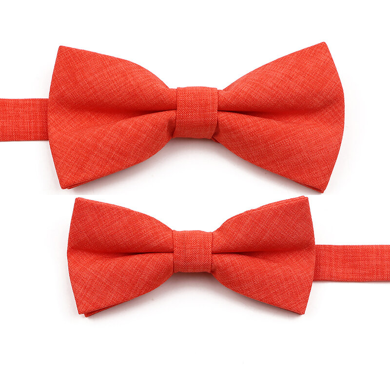 New High Quality Handmade Parent-Children Bowtie Solid Color Cute Lovely Family Butterfly Wine Red Green Orange Cravats Gift