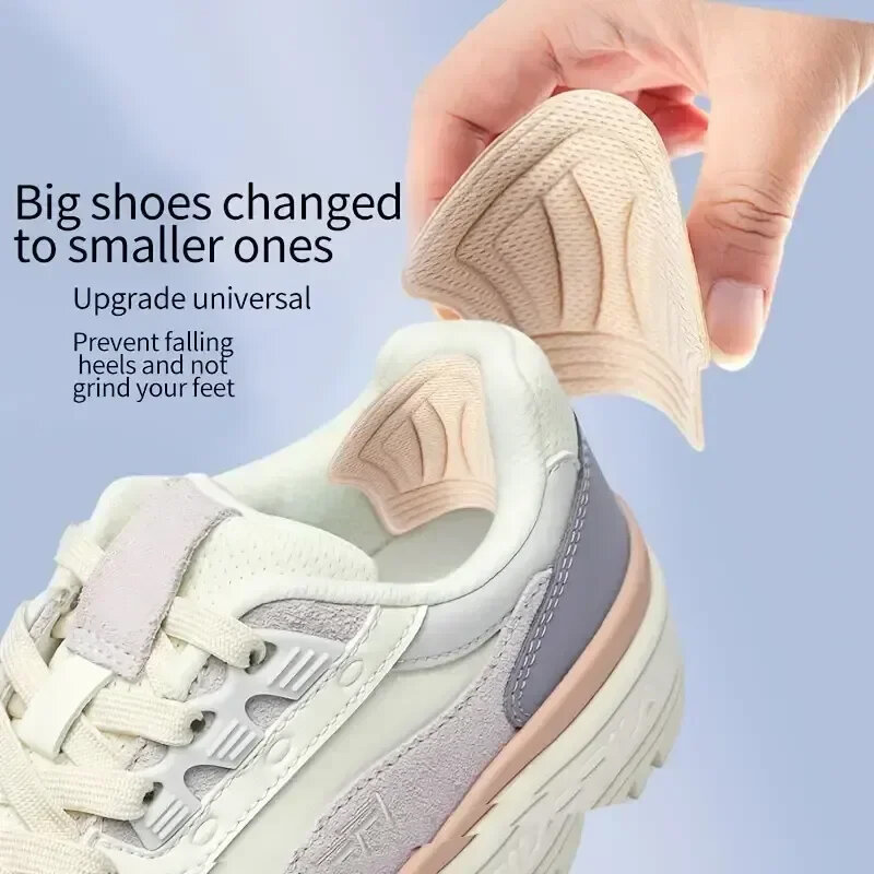 2/10ชิ้น insoles แผ่นรองส้นเท้าแผ่นรองเท้ากีฬาสำหรับผู้หญิงปรับขนาดได้สติกเกอร์ป้องกันการสึกหรอแผ่นดูแลเท้า