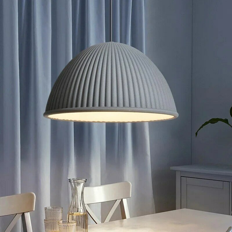 Lámpara de resina de calabaza minimalista para sala de estar, comedor, restaurante, vestíbulo, iluminación decorativa interior, luces colgantes Led modernas