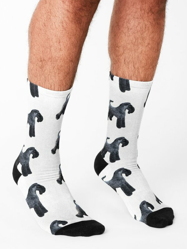 Kerry Blue Terrier-calcetines de lujo para hombre y mujer, bonitos, a la moda