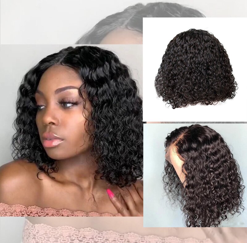 11 Inch Afro Kinky Curly Hair Wigs With Bangs Soft Fluffy Synthetic Fiber None Lace Wigs For Party Cosplay Daily Use