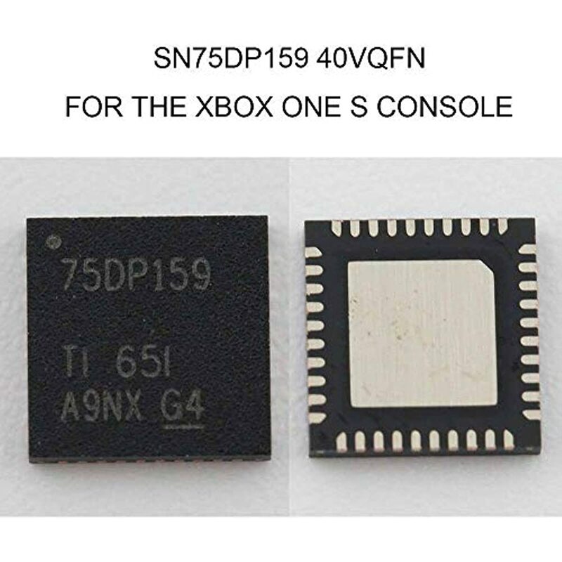 75DP159สำหรับ Xbox ONE S Slim 40pin SN75DP159 40VQFN การสอบสวนใหม่ HDMI IC Modchip ชิปควบคุม6Gbps Retimer