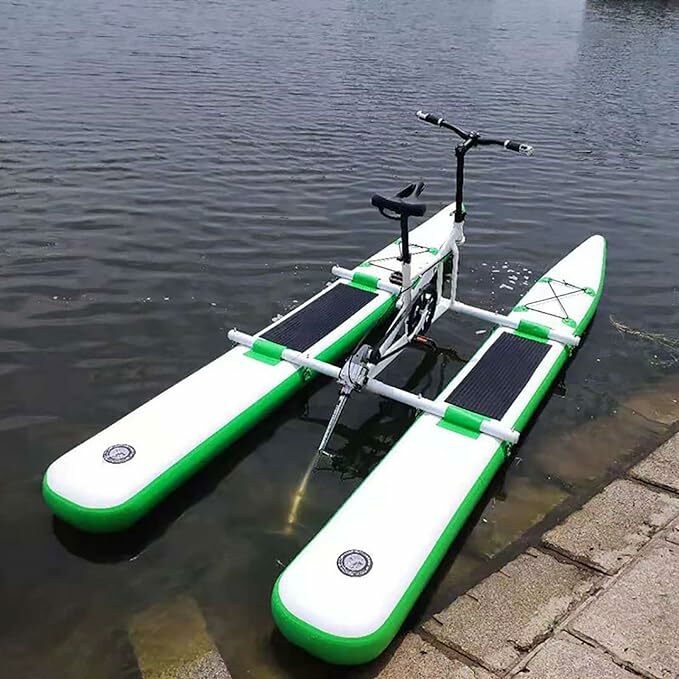 New Design Inflatable Single Water Bike Pedal Boat Floating Bicycle Water Bikes For Sale