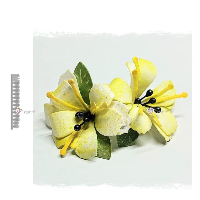 Nuevo rollo de plantillas de corte de metal lisas de flores DIY papel de álbum de recortes/tarjetas fotográficas troqueles de relieve