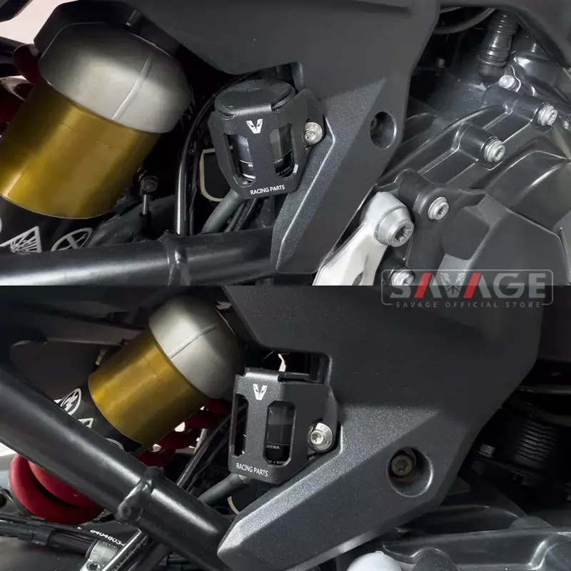 Cubierta protectora de cilindro de depósito de freno trasero para DUCATI Monster 937, 950, 796, 696, Hypermotard 821, Supersport 939