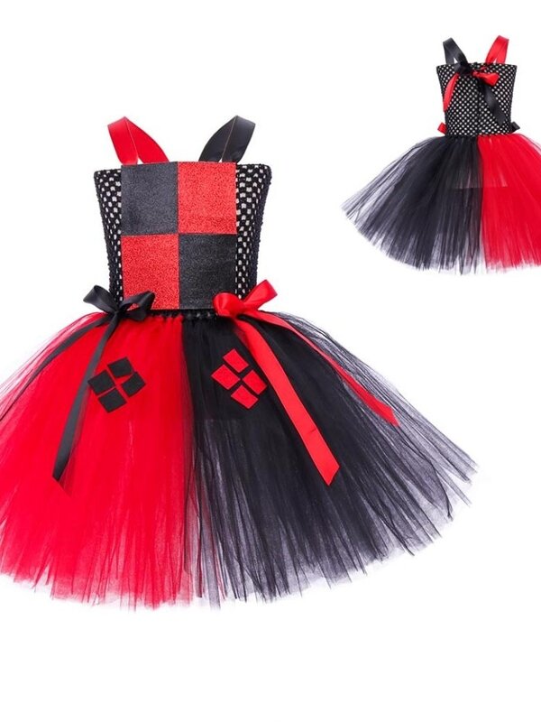 Halloween Children's Cosplay Clothing New Ugly Girl Role Playcostume Children's Puffy Skirt Party Performance Tutu Skirt