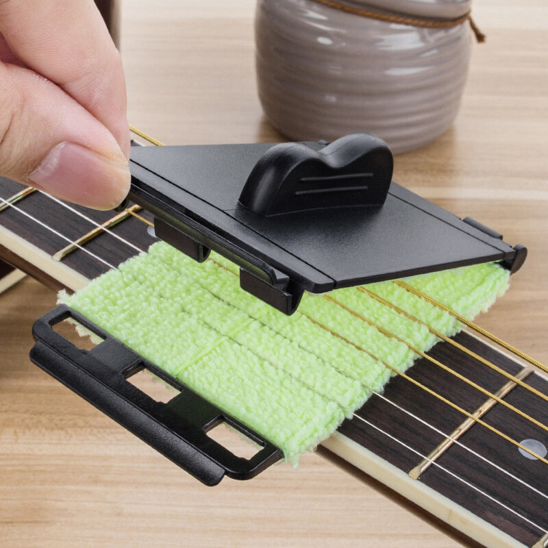 Elektryczna gitara basowa struny szczotka do czyszczenia deskowania podstrunnicy narzędzia do czyszczenia konserwacyjnego akcesoria pielęgnacyjne