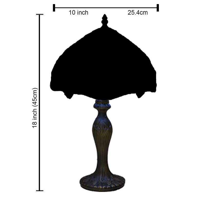 Настольная лампа Тиффани, 10-дюймовый купольный абажур, украшение для дома, креативный художественный дизайн, США