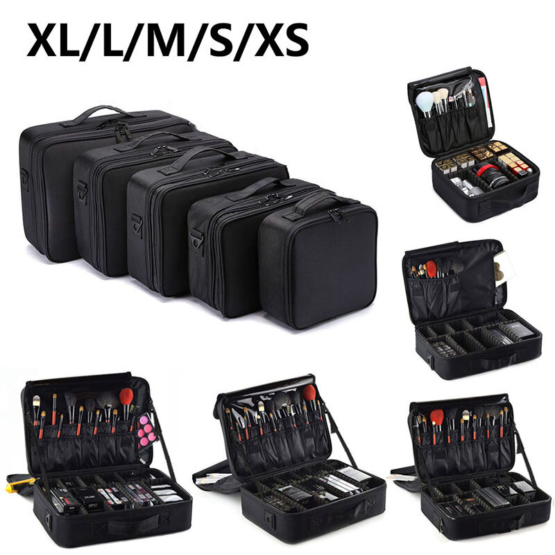 Professional Makeup Case Female Travel Big Capacity Beauty Nail ToolBox Cosmetic Organizer Suitcases For Makeup Storage Boxs