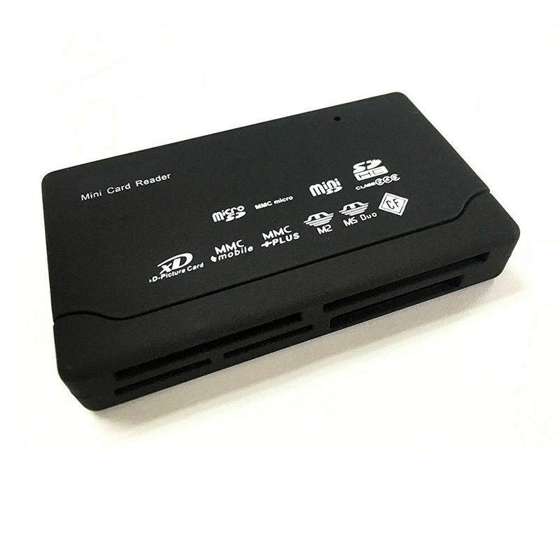 Adaptador de tarjeta de memoria USB 2,0, lector de tarjetas SD, TF, CF, XD, MS, MMC, compatible con abatible 98/ 98SE/ME