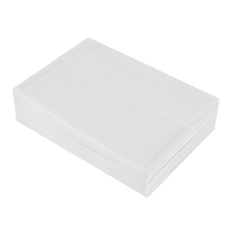 100Pcs/Lot Blank Translucent Vellum Envelopes Diy Multifunction Gift Card Envelope