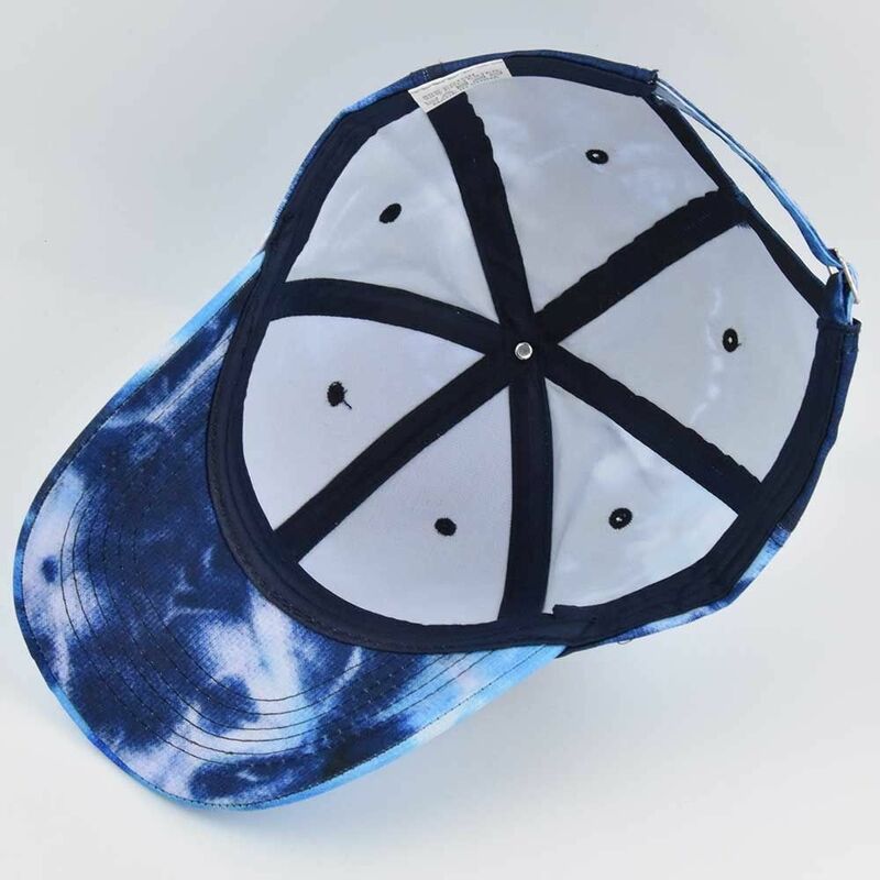 Bawełniana czapka baseballowa moda Tie Dye Print regulowana czapka z daszkiem Hip-hop wielokolorowa czapka z daszkiem lato