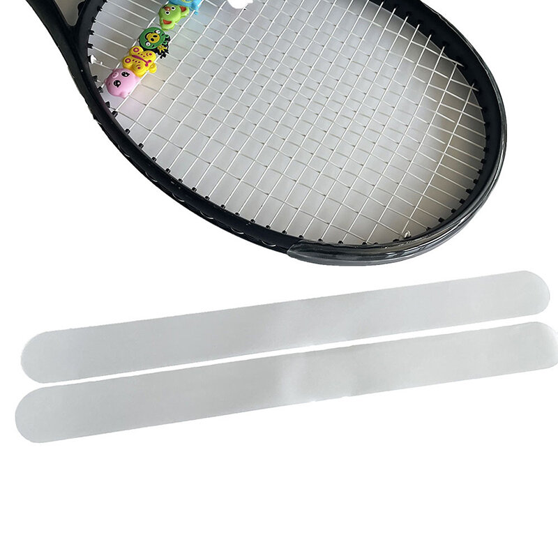 Cinta de protección de cabeza de paleta de raqueta de tenis transparente, pegatina de reducción de fricción, cinta de protección de TPU, piezas deportivas