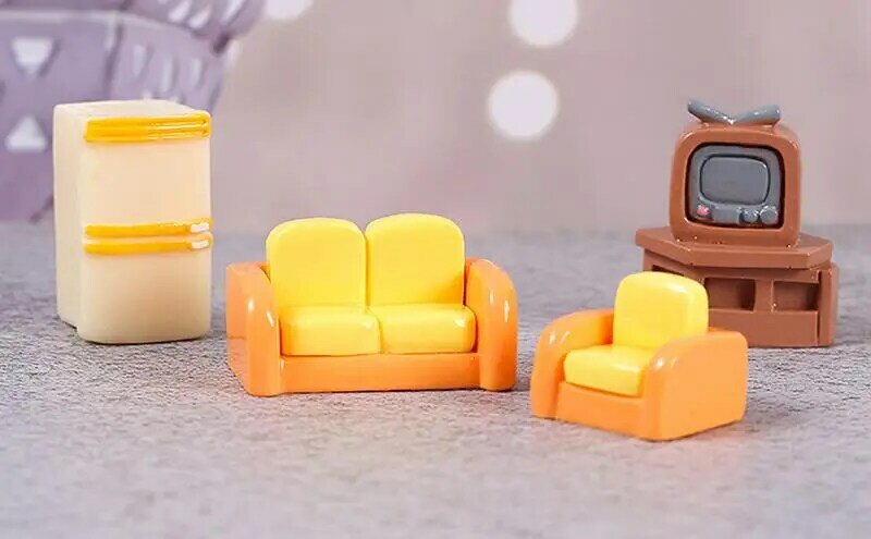 Miniatuur Poppenhuis Miniatuur Speelgoed Diy Poppenhuis Miniatuur Kit Miniatuur Model Diy Pop Accessoires Voor Tuin Huis Slaapkamer Deel