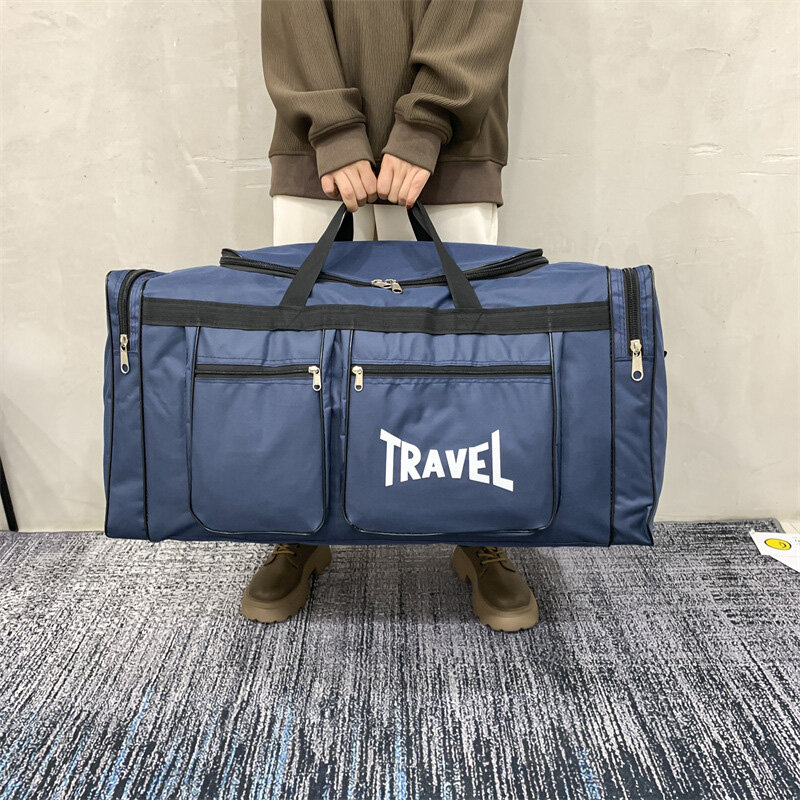 Travel Bag Foldable Large Capacity Waterproof Business Sports Handbag Wear-Resistant Portable Multifunction Duffel Bags Y36A