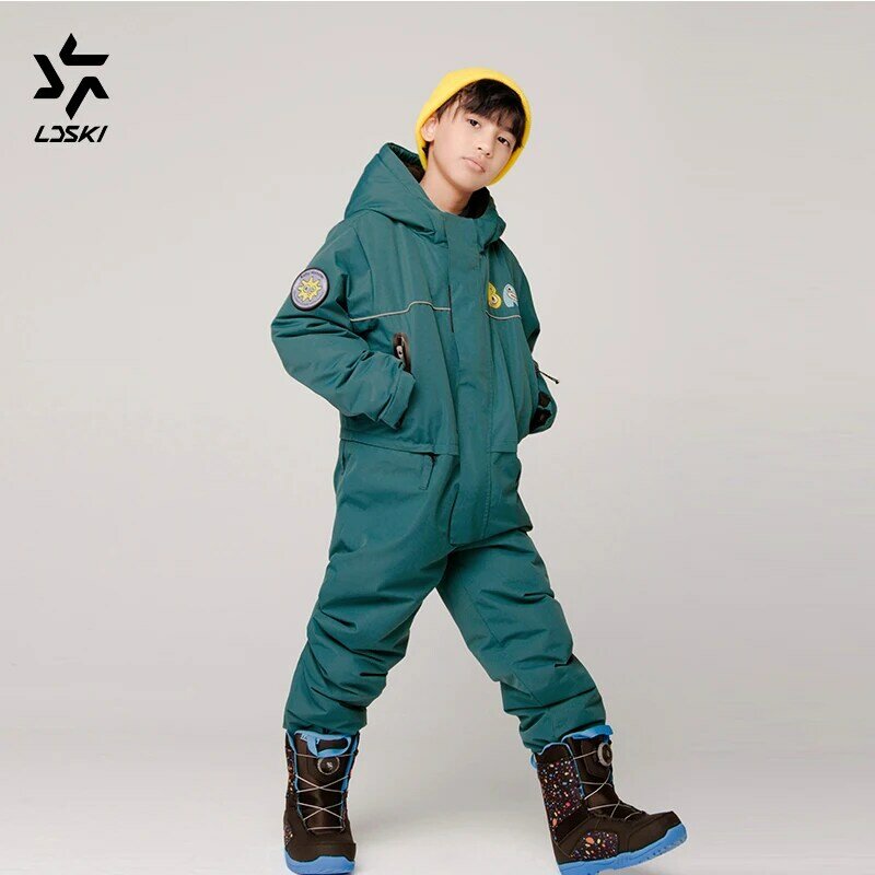 LDSKI лыжный костюм Дети   Водонепроницаемый Теплый Одежда Ветрозащитный Зима Снег