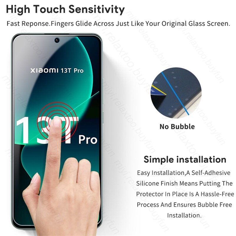 2PCS Protective Glass For Xiaomi 13T Pro 5G Tempered Glass Xiomi Xaiomi Xiaomy Mi13T Xiaomi13T 13 T Pro 5G Screen Protector Film