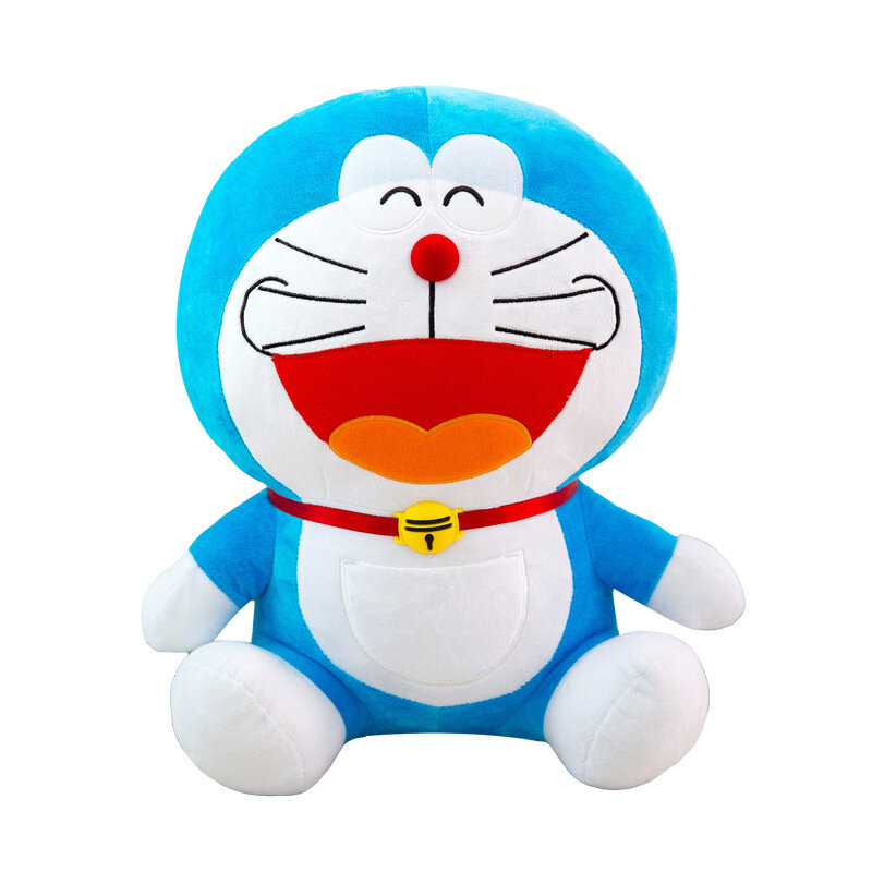 Me 23-48cm Stand By kartun Doraemon mainan mewah boneka kucing lucu kualitas tinggi bantal binatang boneka lembut untuk hadiah anak-anak bayi