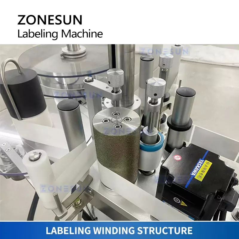 ZONESUN-aplicador de etiqueta automática, envoltório em torno rotulagem máquina, alta velocidade garrafa redonda, equipamentos de rotulagem, ZS-TB130