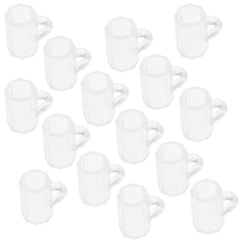 20 Pcs Hand Cup boccale di birra accessori per la casa per la casa delle bambole gelato puntelli per foto in plastica