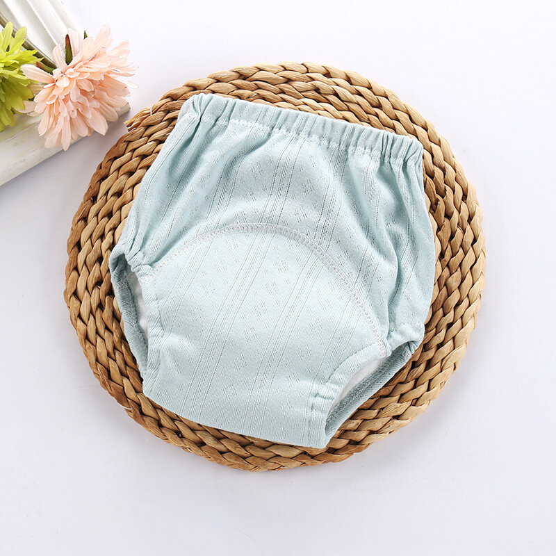 Baby Training Pants Cor sólida Lavável Underwear Fraldas De Pano Fraldas Reutilizáveis Calcinhas Infantis Baby Shorts Fraldas Respiráveis