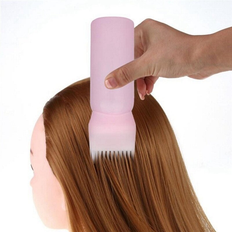 Tingimento Shampoo Bottle Oil Comb, Hair Tools, Dye Aplicador, Brush Bottles, Styling Tool, Coloring Oil, 3 Pcs, 120ml