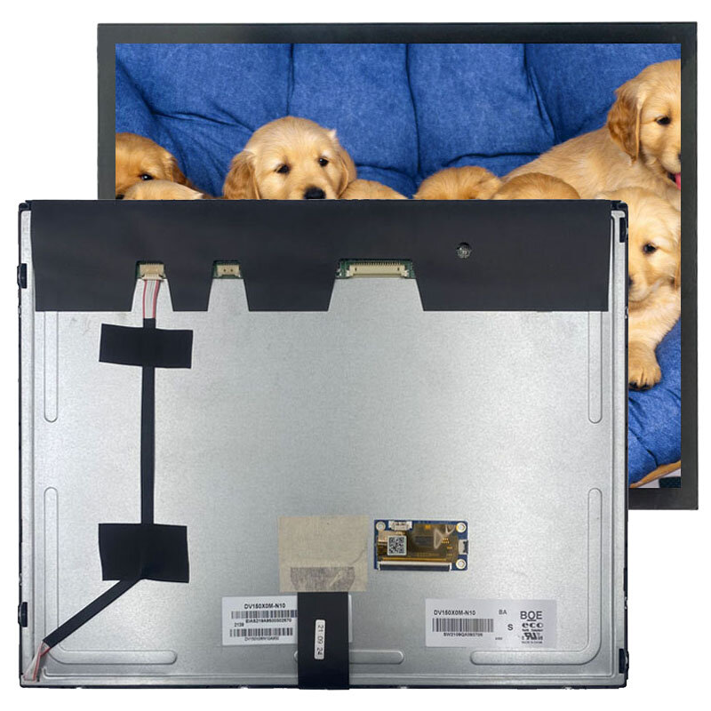 DV150X0M-N10-T01 de pantalla táctil PCAP de 15 pulgadas, resolución de 1024x768, se adhiere al Panel LCD de grado Industrial