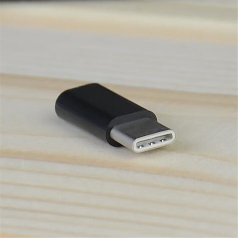 Micro USB fêmea para tipo C macho adaptador, conversor, Micro-B para USB-C Connector
