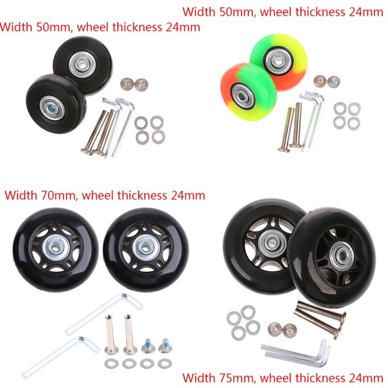 360 Spinner Luggage Wheel Kits Swivel Trolley Casters Bearings Repair Tool Set R66E