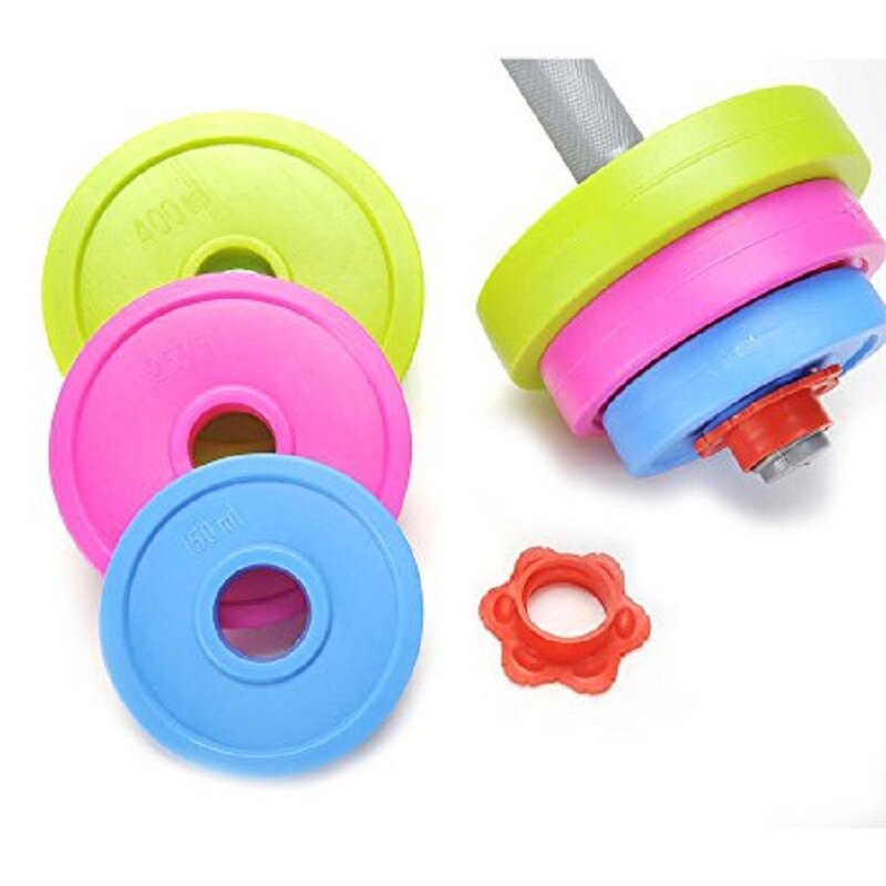 Haltere Barbell Toy Set para crianças, equipamento de treinamento sensorial, halterofilista para crianças, 2X