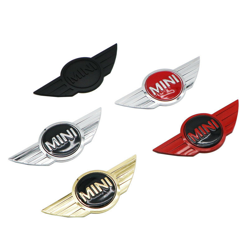 Metal Car Front Hood Substituição Logo, Emblema 3D, Decoração de crachá para Mini Cooper JCW, F55, F56, R55, R56, R60, F60, Acessórios