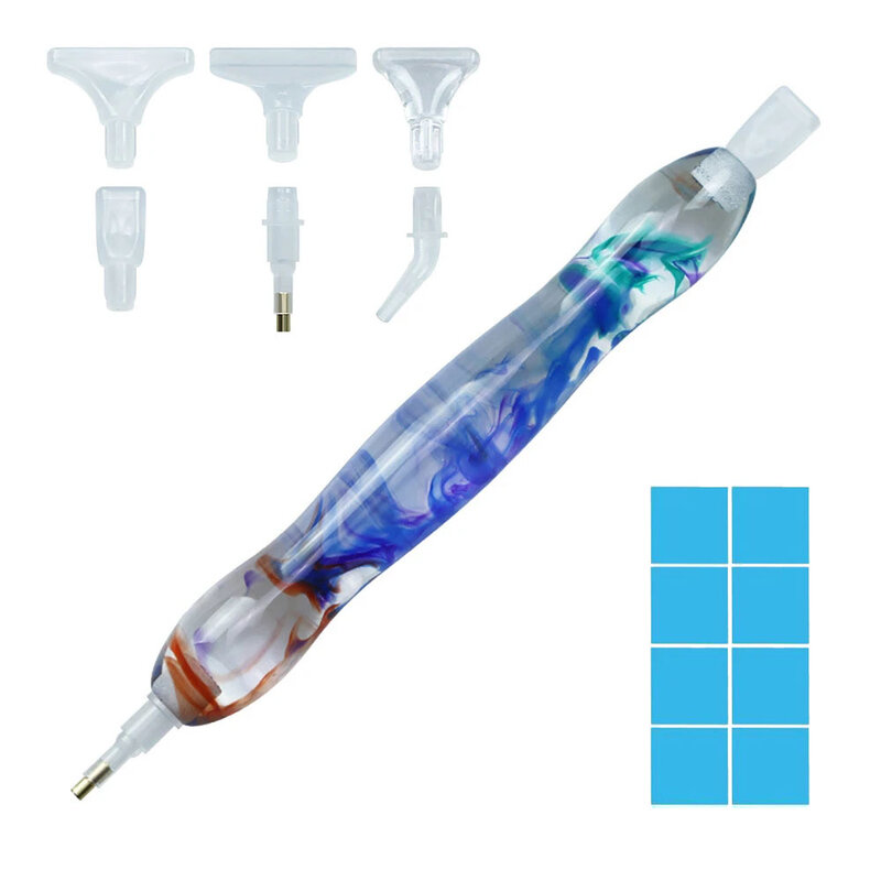 Hars Diamond Painting Pen Accessoires Milieuvriendelijk Plastic Vervangende Koppen Multi Placer Point Drill Diy Diamond Painting Tool