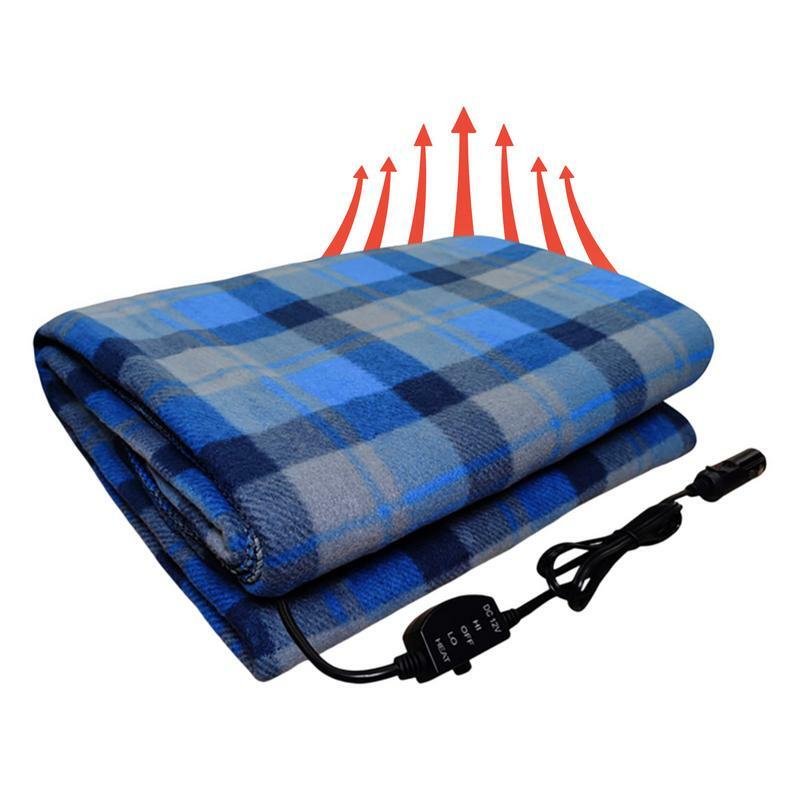 Comfortable Soft Thermal Blanket  12-Volt Thermostat Electric Heating Blanket Auto Outdoor Travel Warm Blanket For Winter