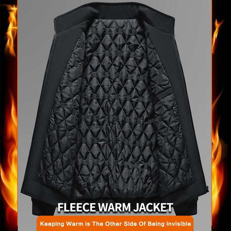 Popularna zimnoodporna na suwak odzież wierzchnia jesienno-zimowa męska kurtka zimowa prążkowana z mankietem dla odzież na co dzień