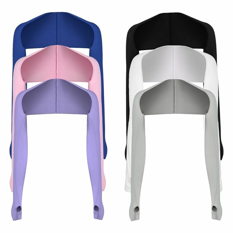 Arm abdeckung lange Manschette einfarbig UV-Schutz für Frauen Radfahren Fahren Eis Seide Ärmel Arm Ärmel Schals Sonnenschutz