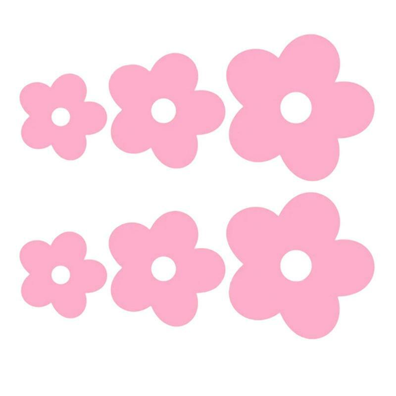 Flower Sticker Flower PET Car Stickers Self-Adhesive Water Proof Anti-UV Flower Stickers Decorations For Bumper Laptop