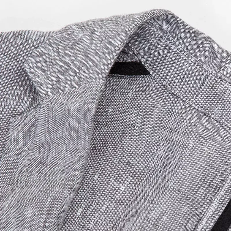 100% Linen Suit Men's Spring and Summer Thin Linen Small Suit Business Casual Clothes Trendy Single West Men's Coat