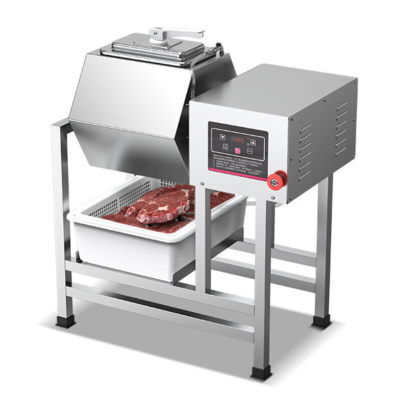 Máquina de carne curada al vacío, 45L/55L/65L, versión comercial por computadora, máquina de verduras en conserva bidireccional, ala de pollo, Kimchi en picado