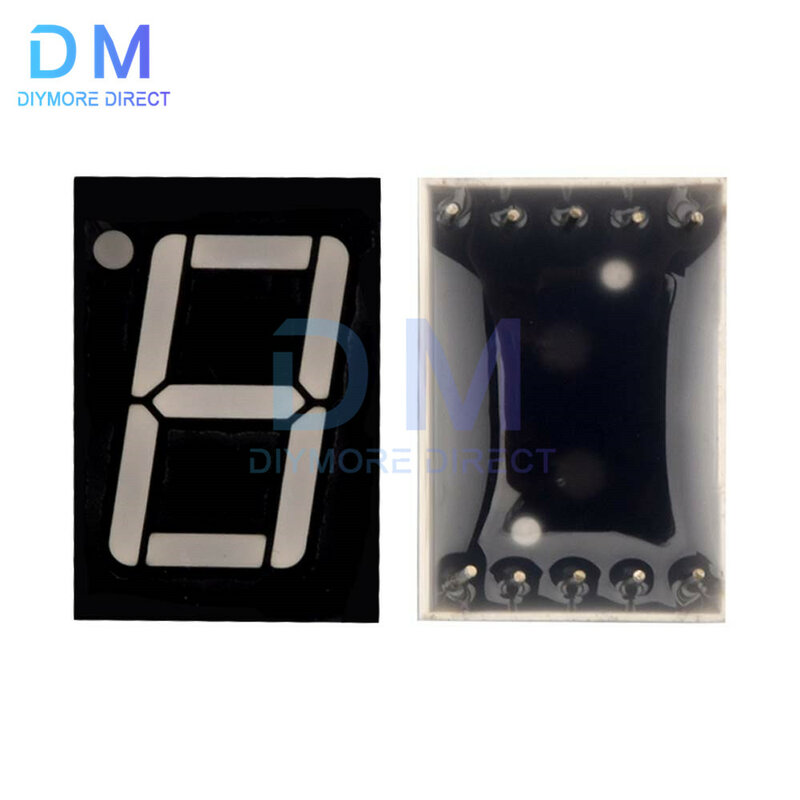 LED Dot Matrix 1 Digit Digital Tube Display Control Module Blue 3.3V 5V Microcontroller Serial Driver 7-segment