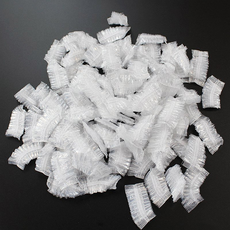 100Pcs Disposable Ear Cove Hairdressing Earmuffs Waterproof Clear Ear Protection Bath Shower Earmuff Cap Cleaning Accessories