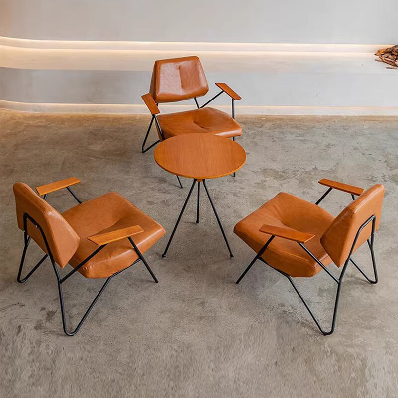 Mesas De centro Vintage para restaurante, Muebles nórdicos minimalistas De diseñador lateral, De lujo, redondos
