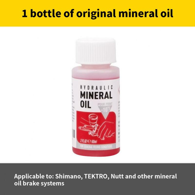 Olio minerale per freni 60ml fluido per Mountain Bike olio minerale idraulico liquido per freni a disco DOT 5.1 olio