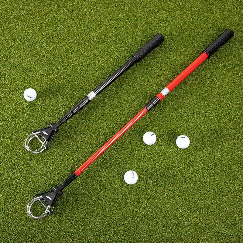 Alat pengambil bola Golf, alat pengambil bola Golf teleskopik aluminium dapat diperpanjang, pemetik bola Golf