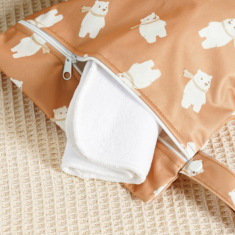 Kangobaby #My Soft Life# 2pcs Set Washable Reusable Baby Blanket Storage Bag Easy Carry Multifunctional Travel Bag Size 26x36cm