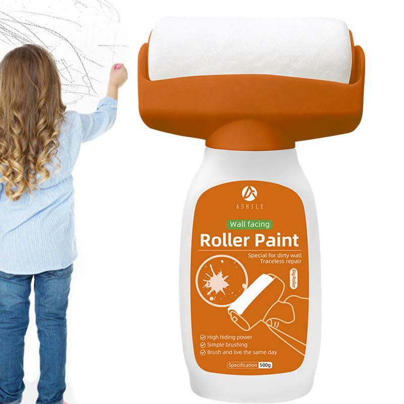 Wall Repair Latex Paint Roller, Ferramenta de limpeza doméstica, Rolo Branco Pequeno, Ferramenta de Melhoria Spackle, 500g