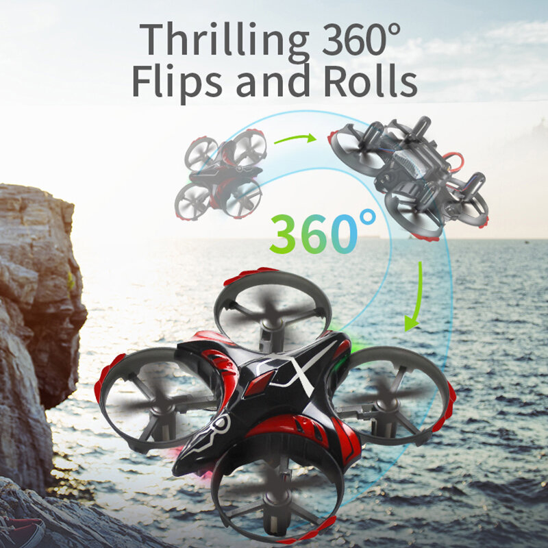 JJRC-Mini RC Helicopter Drone, H56, Hand Sensing Infravermelho, Altitude Hold, 3D Flip, Modo sem cabeça, Controle remoto, Quadcopter, Brinquedos infantis