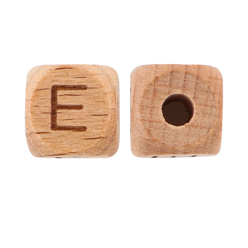 10/20/30/50Pcs perline di lettere in legno di faggio 10mm 12mm perline di alfabeto in legno naturale ecologico per la creazione di gioielli con collana di bracciali