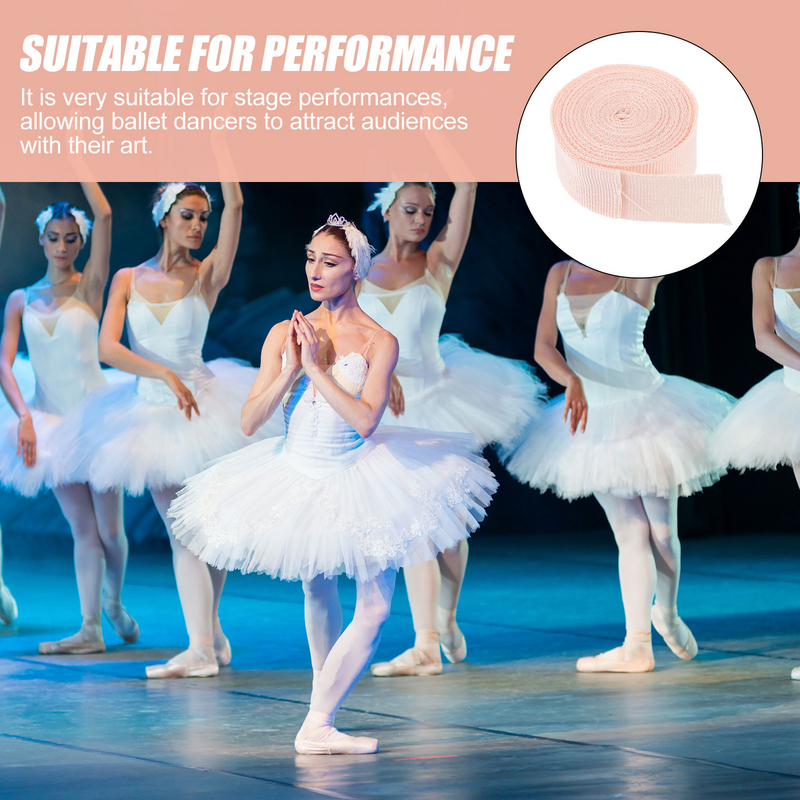 Zapatos de Ballet para niñas y mujeres, cinta de zapatos de espectáculo de baile reutilizable, cinta de zapatos puntiagudos de Ballet