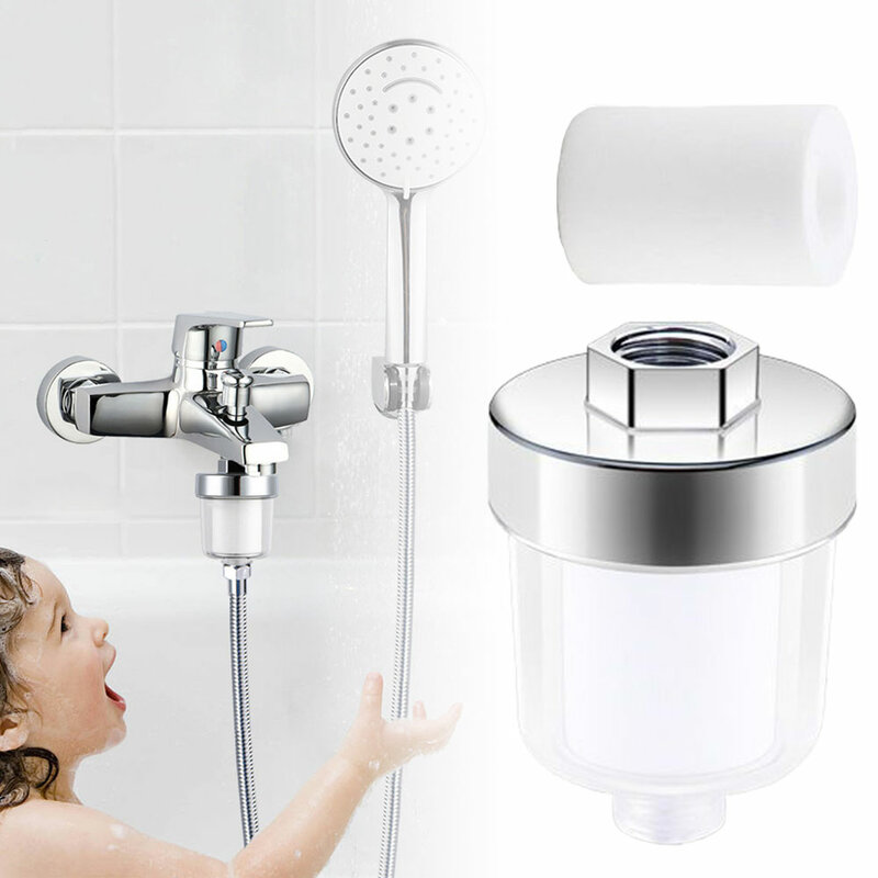 Kit pemurni saluran air Filter keran Universal, untuk Pancuran kamar mandi dapur